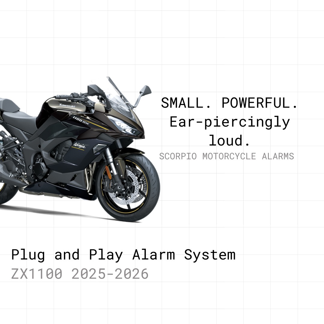Kawasaki ZX1100 2025-2026 Alarm System – Plug and Play – by